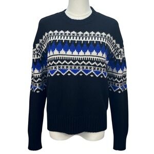 Ralph Lauren Nordic Sweater Knit Crew Neck Nordic Scandi Navajo Apres Ski Sz XL